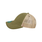 LEGACY Old Favorite Trucker Cap Embroidery - Olive/ Khaki - Direct Side
