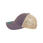 LEGACY Old Favorite Trucker Cap Embroidery - Purple/ Khaki - Direct Side