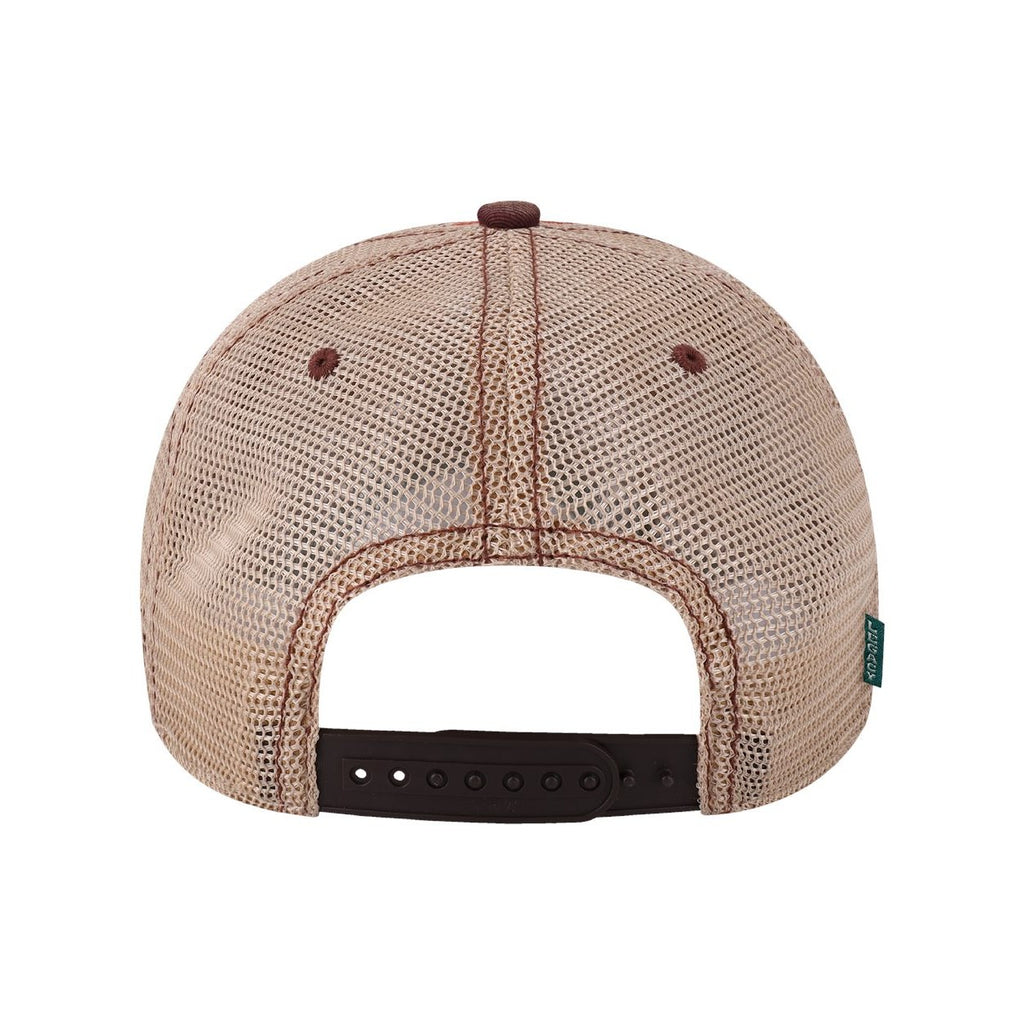LEGACY Old Favorite Trucker Cap Embroidery - Red Stripe/ Khaki - Back