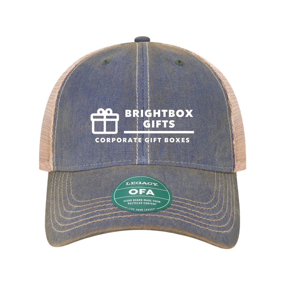 LEGACY Old Favorite Trucker Cap Embroidery - Royal/ Khaki - Front