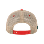 LEGACY Old Favorite Trucker Cap Embroidery - Scarlet Red/ Khaki - Back
