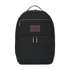 Legacy Recycled Laptop Backpack with Vegan Leather Patch Transfer - Black - View 1