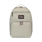 Legacy Recycled Laptop Backpack with Vegan Leather Patch Transfer - Trench Coat - View 1