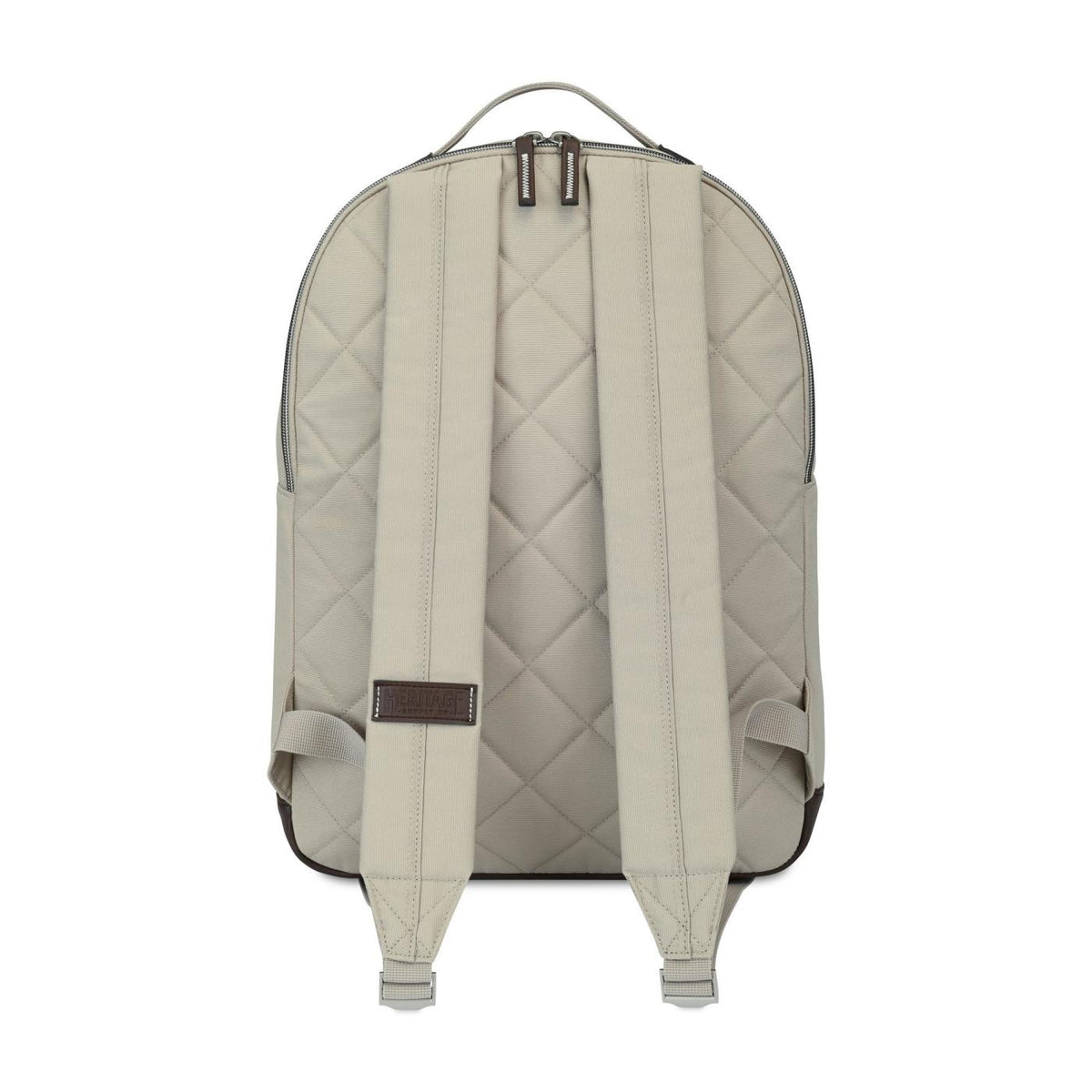 Legacy Recycled Laptop Backpack with Vegan Leather Patch Transfer - Trench Coat - View 4