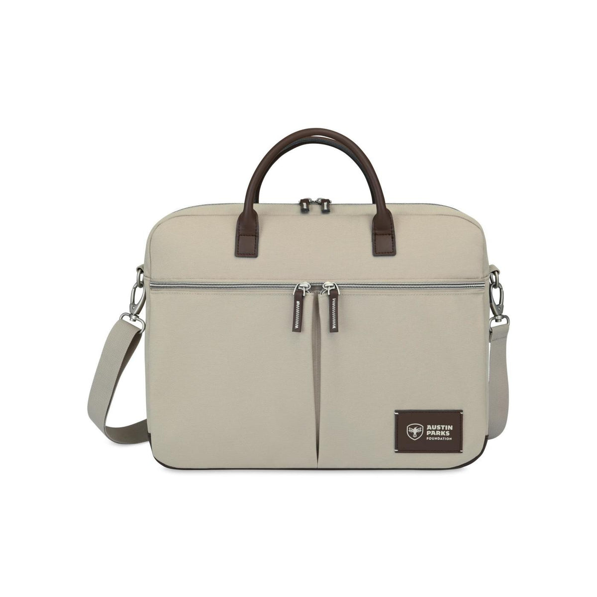 Legacy Recycled Laptop Portfolio with Cargo Pockets Transfer - Trench Coat - View 1