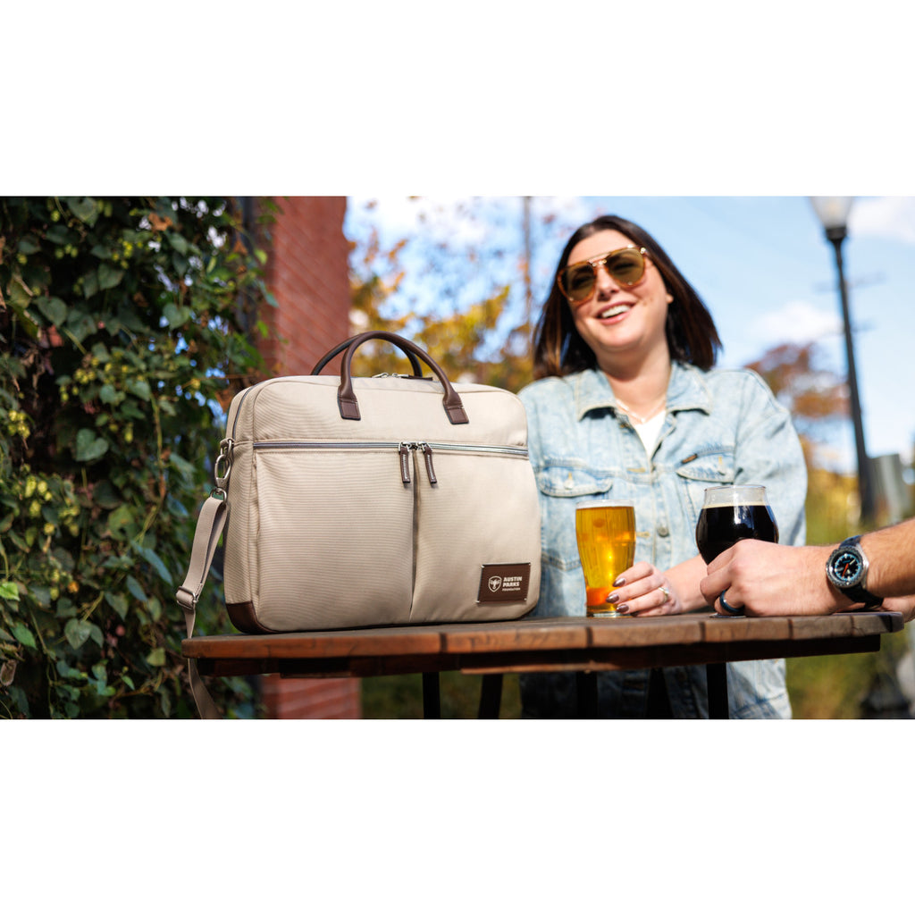 Legacy Recycled Laptop Portfolio with Cargo Pockets Transfer - Trench Coat - View 6