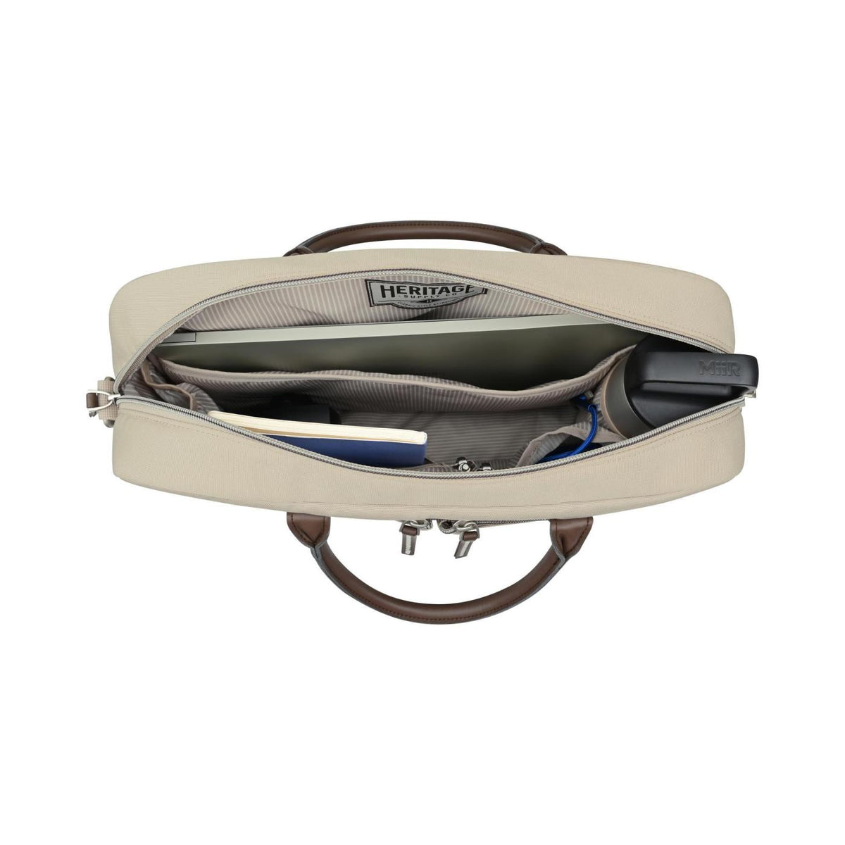 Legacy Recycled Laptop Portfolio with Cargo Pockets - Trench Coat - View 3