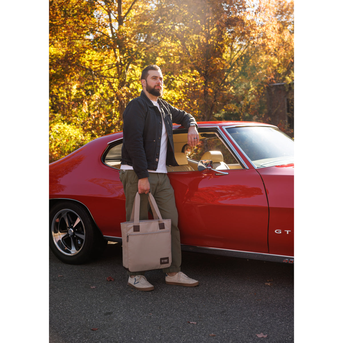 Legacy Recycled Zip Top Laptop Tote Embroidery - Trench Coat - View 4