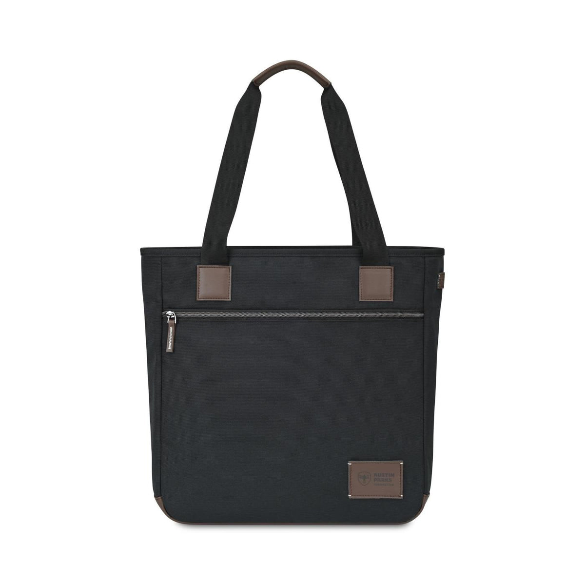 Legacy Recycled Zip Top Laptop Tote Transfer - Black - View 1