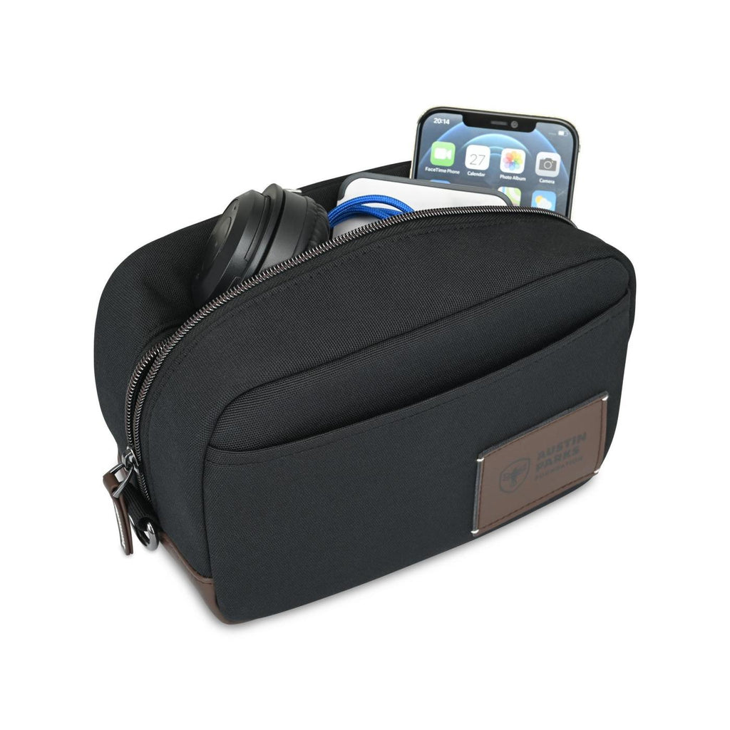 Legacy Toiletry Bag in Recycled PET - Black - View 3