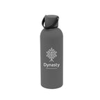 Leighton Stainless Steel Bottle, 17 oz - Gray - Silk Screen
