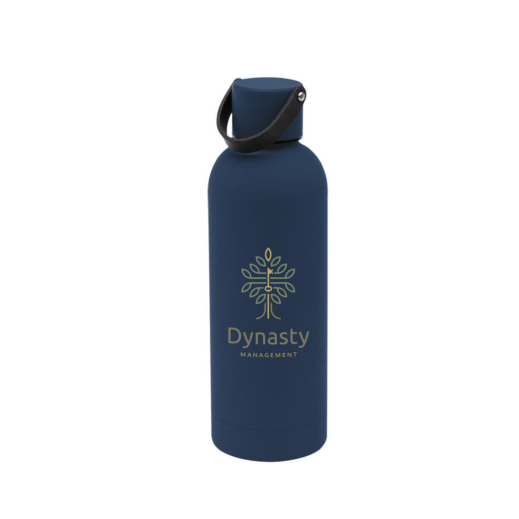 Leighton Stainless Steel Bottle, 17 oz - Navy - Colorbrite