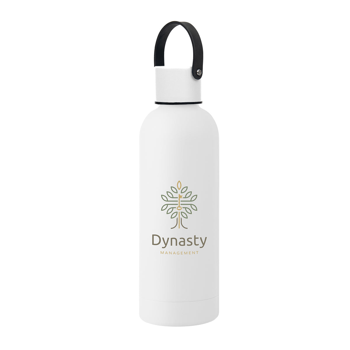 Leighton Stainless Steel Bottle, 17 oz - White - Colorbrite