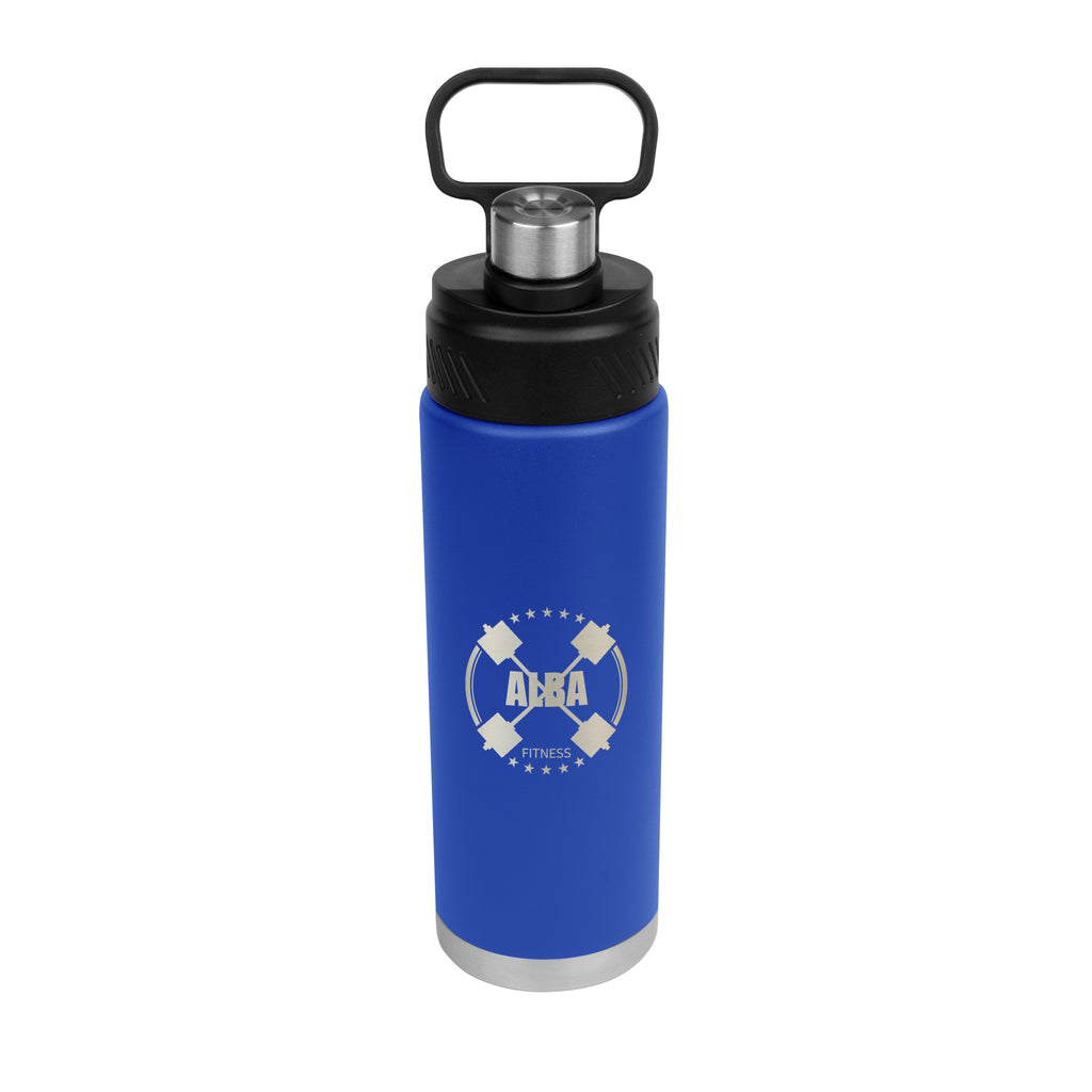 Leighton Stainless Steel Bottle, 24 oz - Blue - Laser