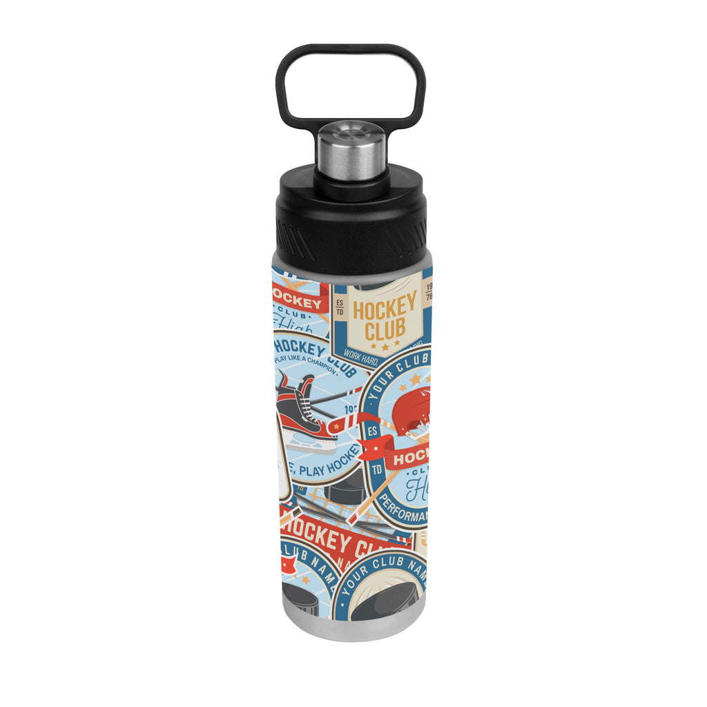 Leighton Stainless Steel Bottle in Full Color, 24 oz - Gray - Megabrite