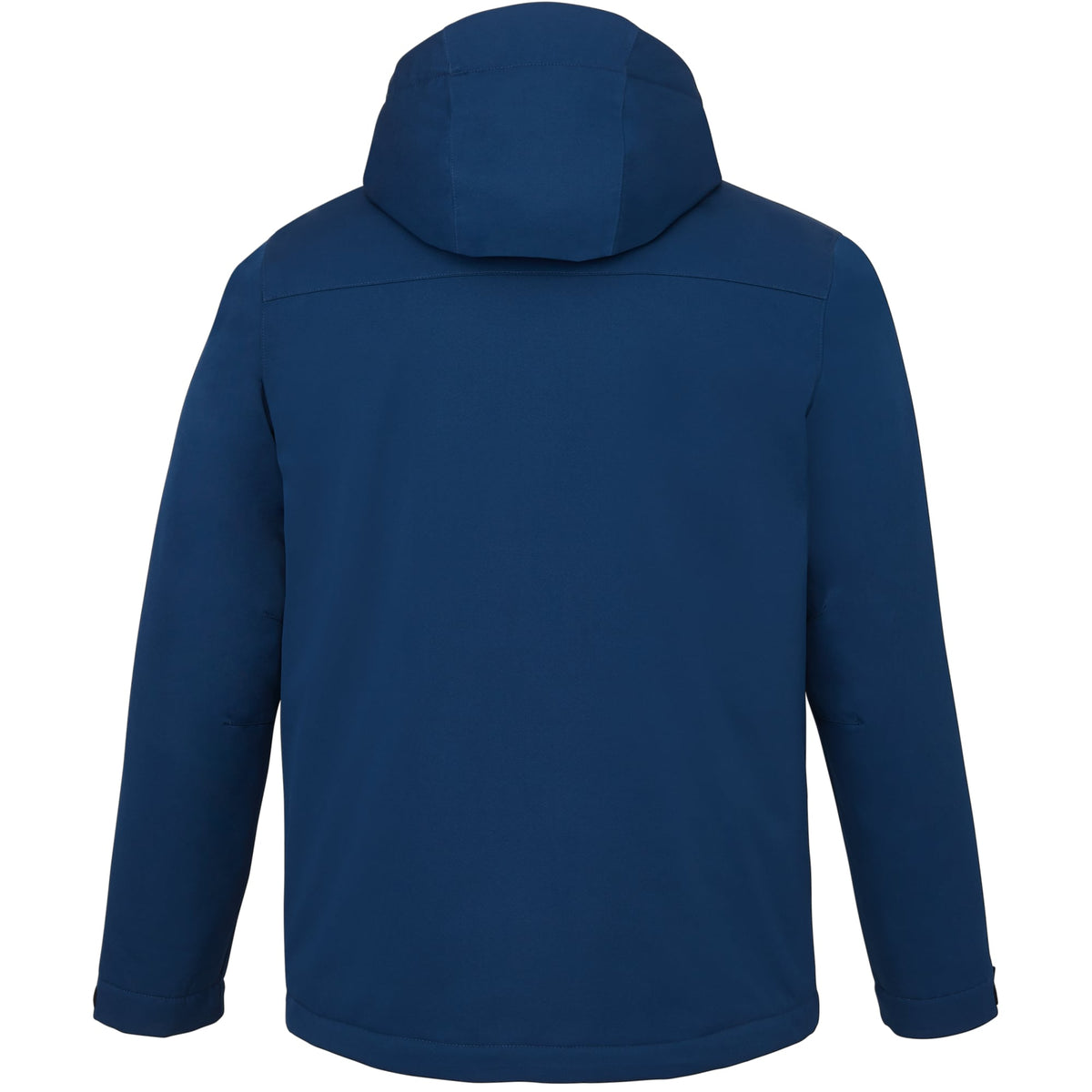 Lena Recycled Insulated Jacket with Hood for Men Debossing - River Blue - Back