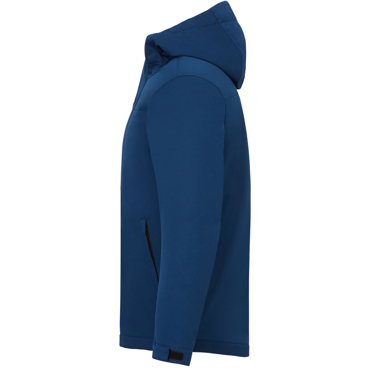Lena Recycled Insulated Jacket with Hood for Men Debossing - River Blue - Left Side