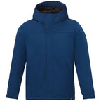 Lena Recycled Insulated Jacket with Hood for Men Embroidery - River Blue - Front 2