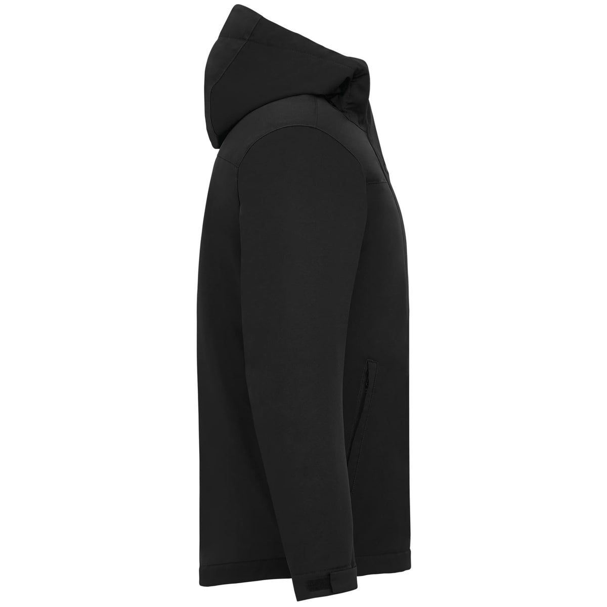 Lena Recycled Insulated Jacket with Hood for Men Laser Engraving - Black - Right Side
