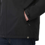 Lena Recycled Insulated Jacket with Hood for Men Transfer - Black - On Model Detail 3