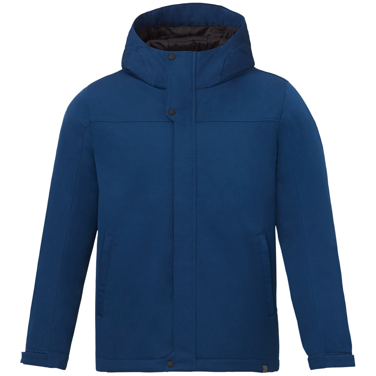 Lena Recycled Insulated Jacket with Hood for Men Transfer - River Blue - Front 2