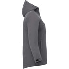 Lena Recycled Insulated Jacket with Hood for Women Embroidery - Steel Grey - Right Side