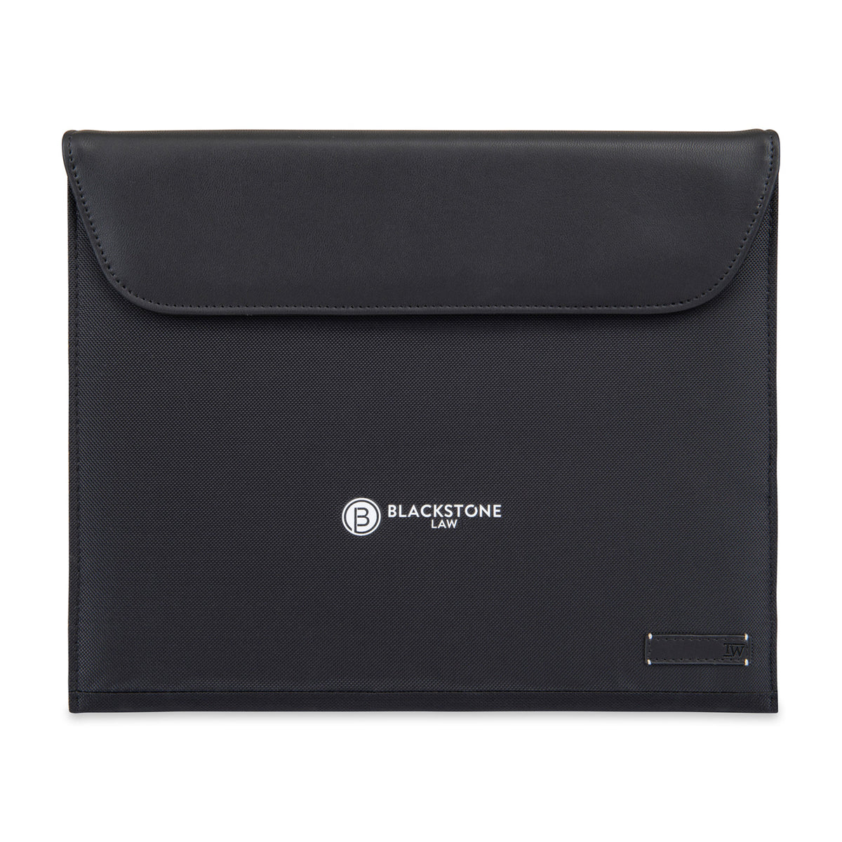 Lennox Padfolio in Recycled Nylon Transfer - Black - View 1