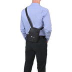 Lennox Recycled Nylon Crossbody Bag Transfer - Black - View 5