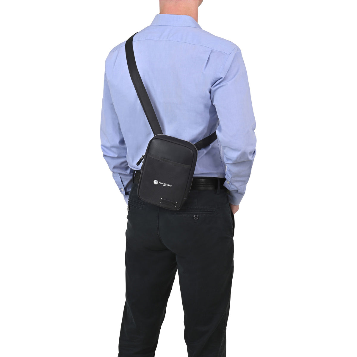 Lennox Recycled Nylon Crossbody Bag Transfer - Black - View 5