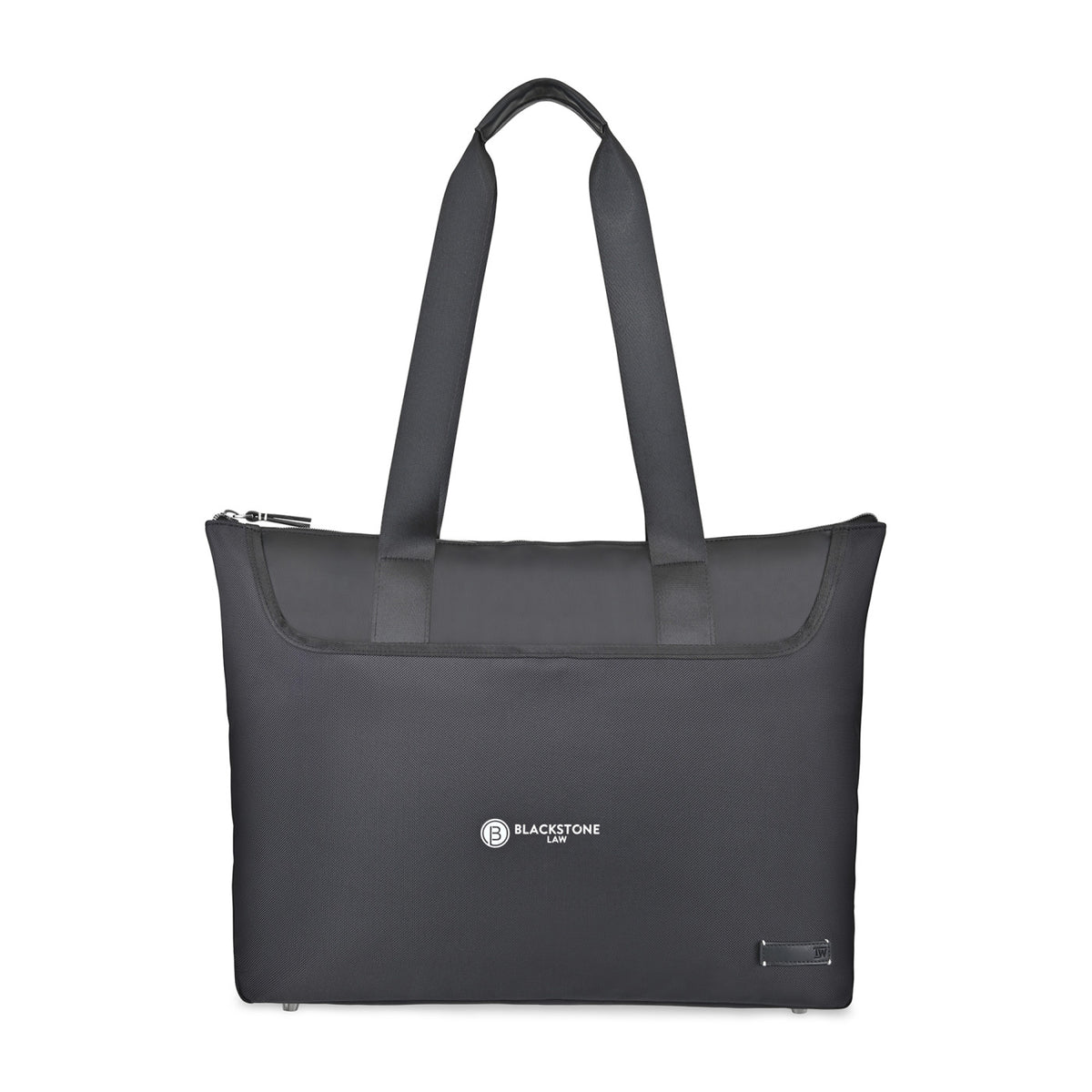 Lennox Recycled Nylon Laptop Tote, 15 Inch - Black - View 1