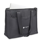 Lennox Recycled Nylon Laptop Tote, 15 Inch - Black - View 2