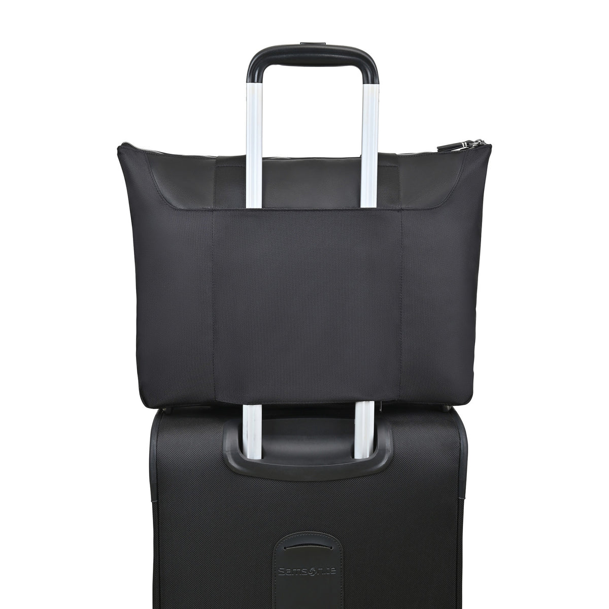 Lennox Recycled Nylon Laptop Tote, 15 Inch - Black - View 4
