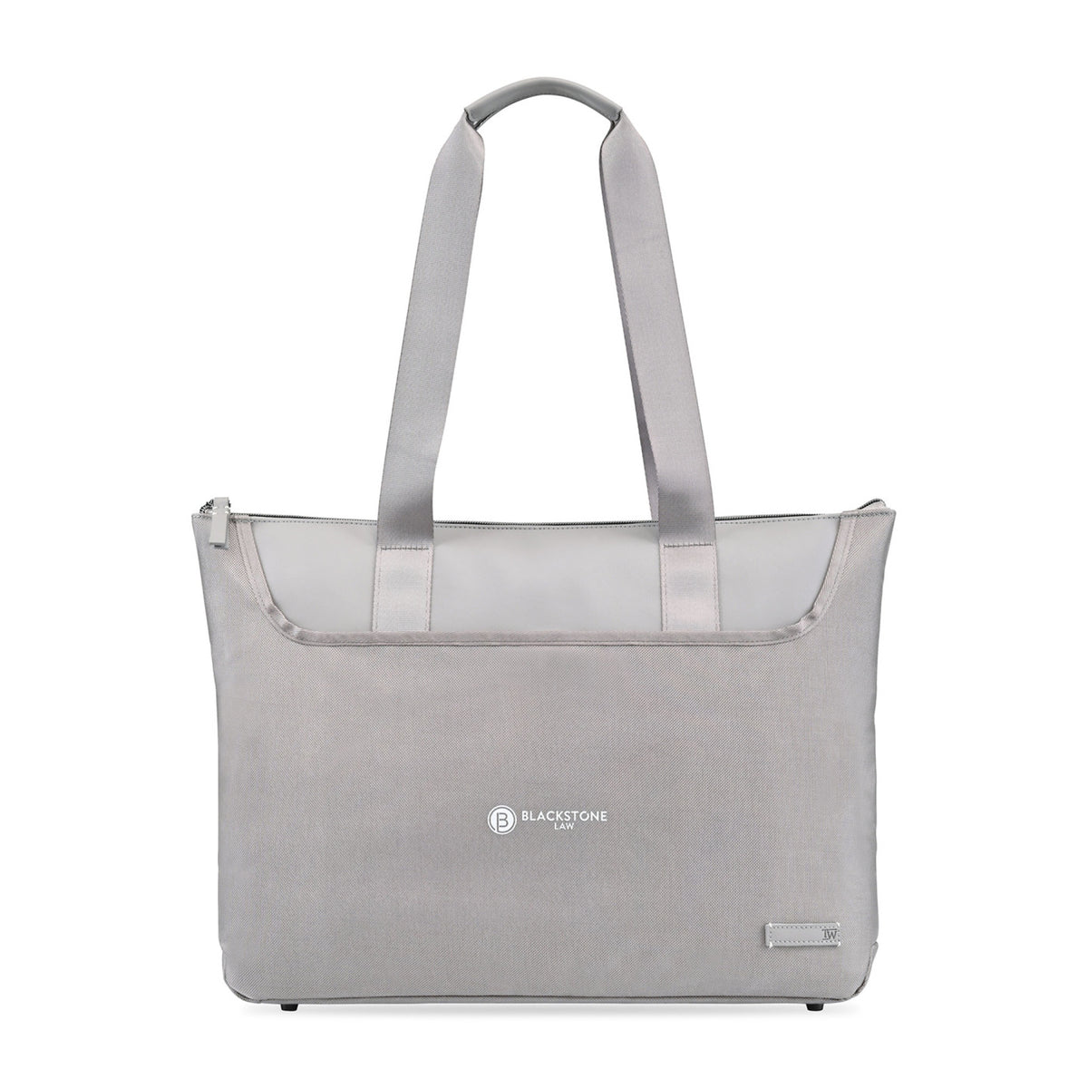 Lennox Recycled Nylon Laptop Tote, 15 Inch - Taupe - View 1