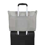 Lennox Recycled Nylon Laptop Tote, 15 Inch Transfer - Taupe - View 2