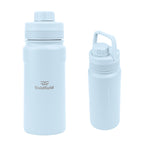 Leslie Recycled Stainless Steel Bottle, 18 oz - Light Blue - Laser Engraving