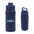 Leslie Recycled Stainless Steel Bottle, 18 oz - Navy - Colorbrite