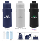 Leslie Recycled Stainless Steel Bottle, 18 oz
