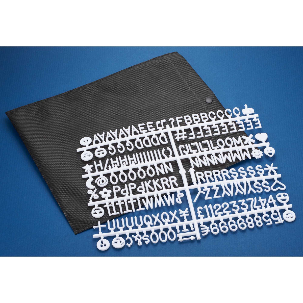 Letter Board Refill Set, 170 Letters and Symbols Full Color - Black - Photo