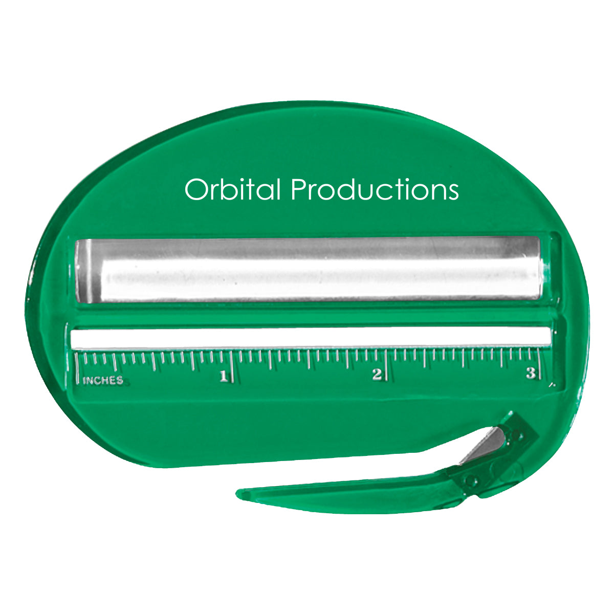 Letter Opener, Three-Way - Green - Pad Print