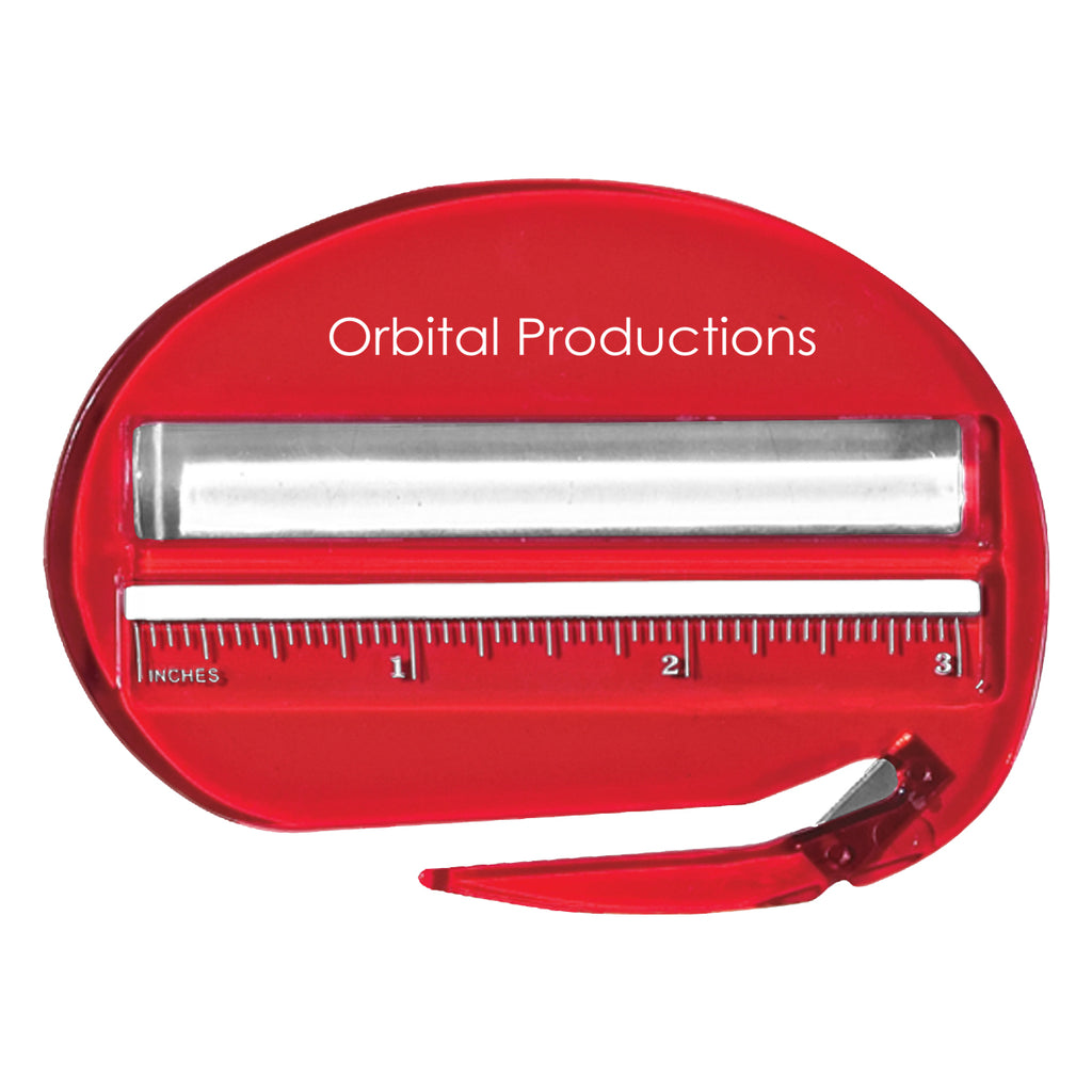 Letter Opener, Three-Way - Red - Pad Print