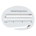 Letter Opener, Three-Way - White - Pad Print