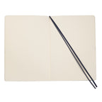 Leuchtturm1917 Blank Softcover Composition Notebook, 7 x 10 Inches - Navy - Open