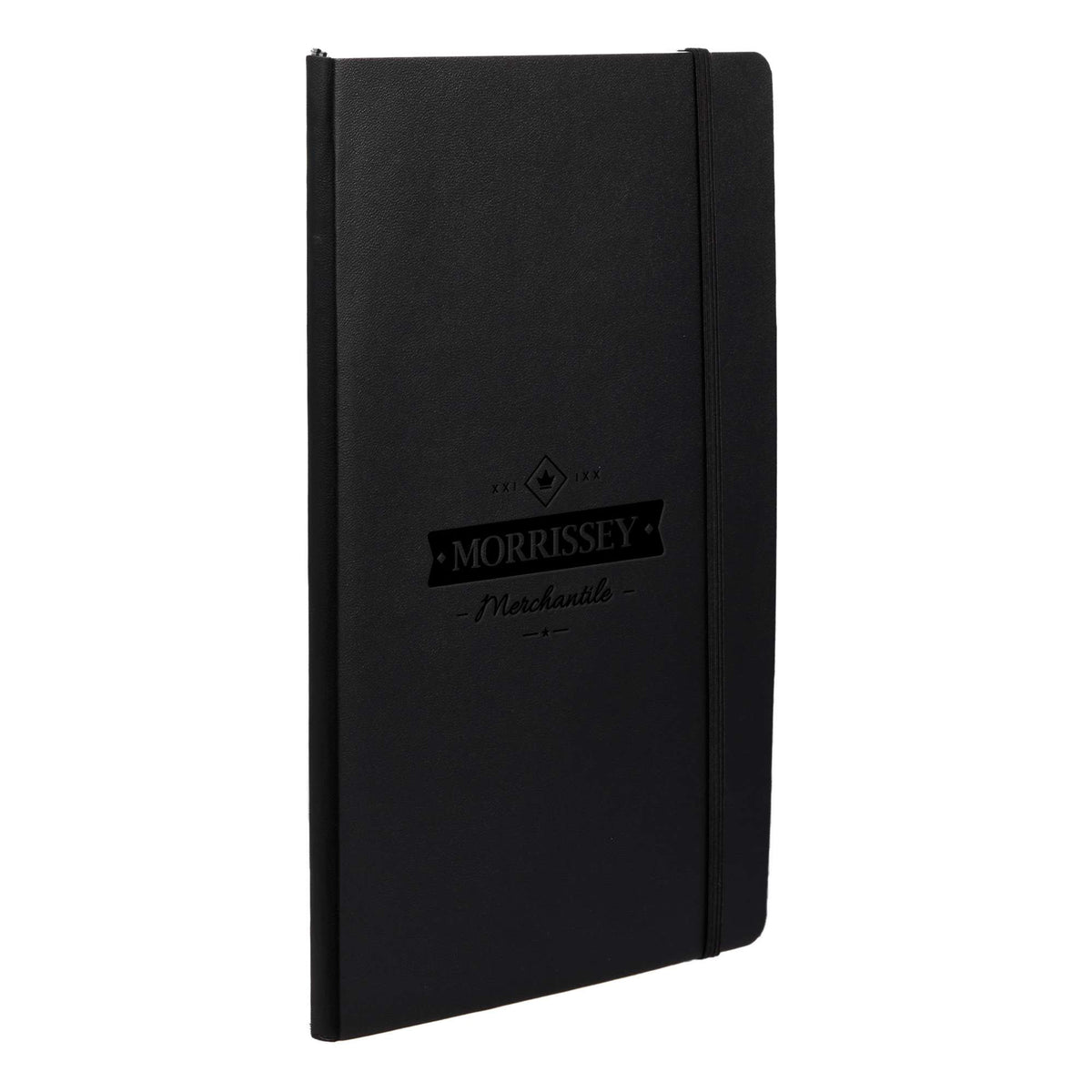 Leuchtturm1917 Classic Lined Softcover Notebook, 5.75 x 8.25 Inches - Black - Right Angle