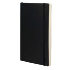 Leuchtturm1917 Classic Lined Softcover Notebook, 5.75 x 8.25 Inches Debossing - Black - Left Angle