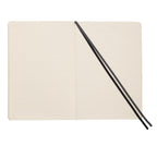 Leuchtturm1917 Classic Lined Softcover Notebook, 5.75 x 8.25 Inches Debossing - Black - Open