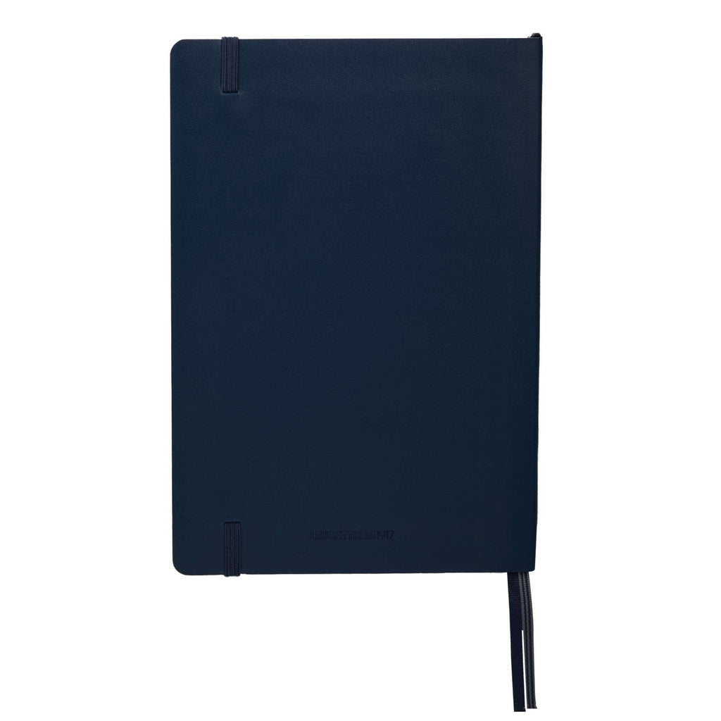 Leuchtturm1917 Classic Lined Softcover Notebook, 5.75 x 8.25 Inches Debossing - Navy - Back