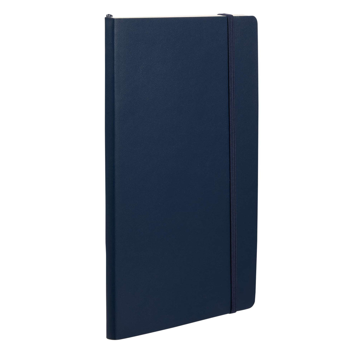 Leuchtturm1917 Classic Lined Softcover Notebook, 5.75 x 8.25 Inches Debossing - Navy - Right Angle 2