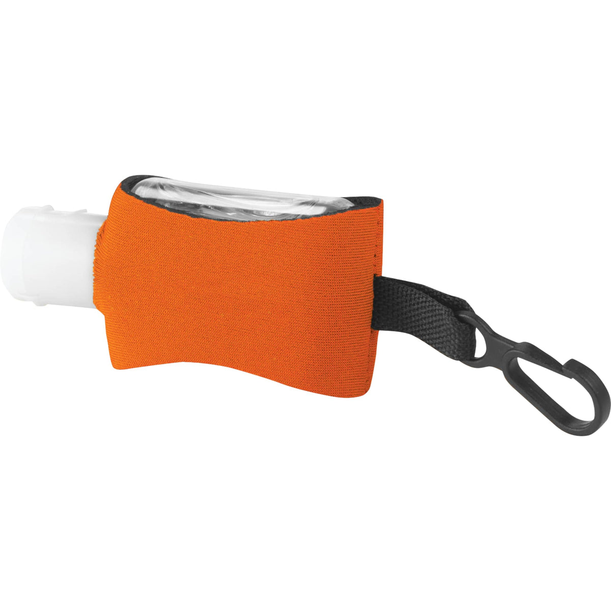 Li'l Cleaner Hand Sanitizer with Neoprene Sleeve and Clip, 0.5 oz - Orange - Photo