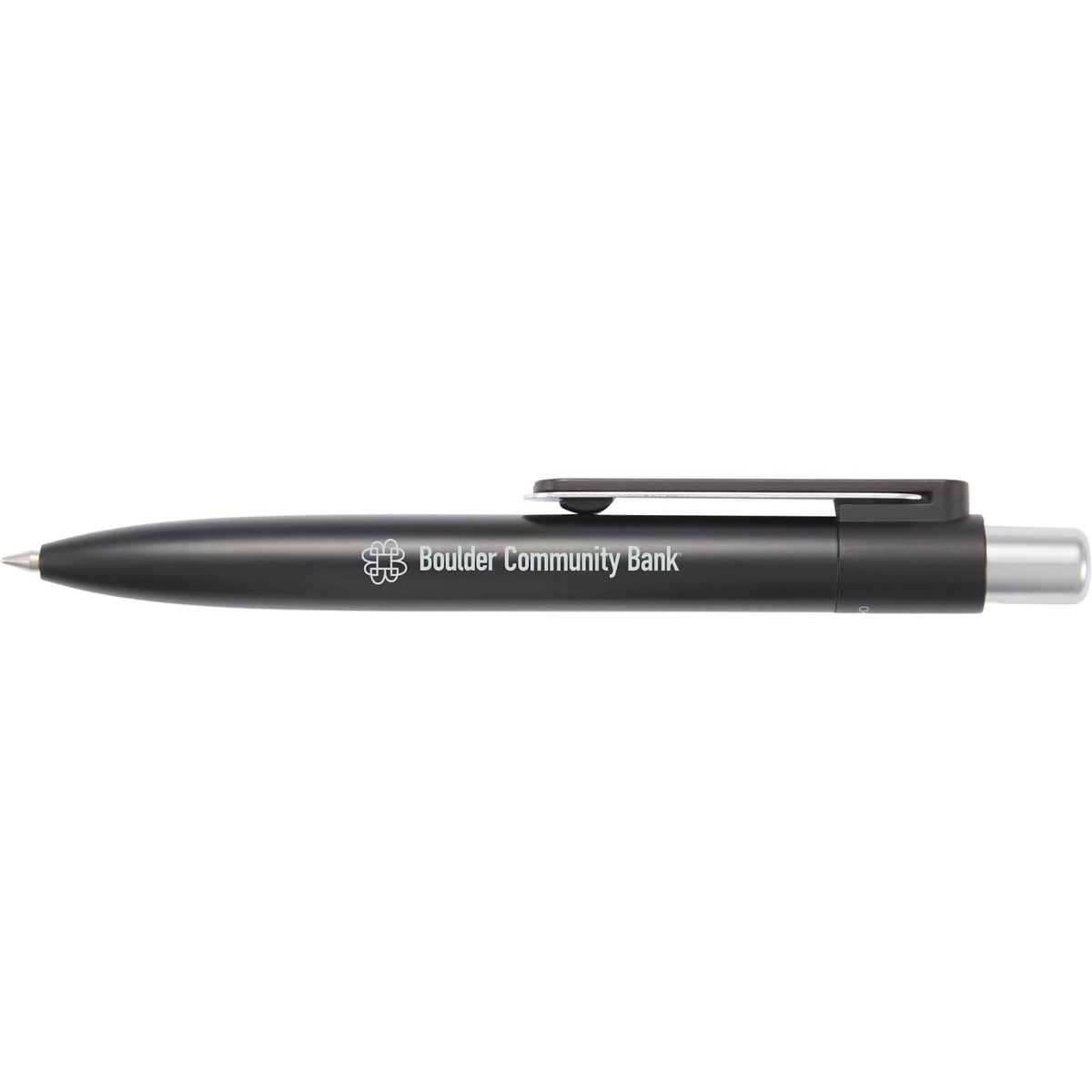 Liberty Mini Gel Pen in Recycled Aluminum - Black - Front