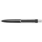 Liberty Mini Gel Pen in Recycled Aluminum Laser Engraving - Black - Clip